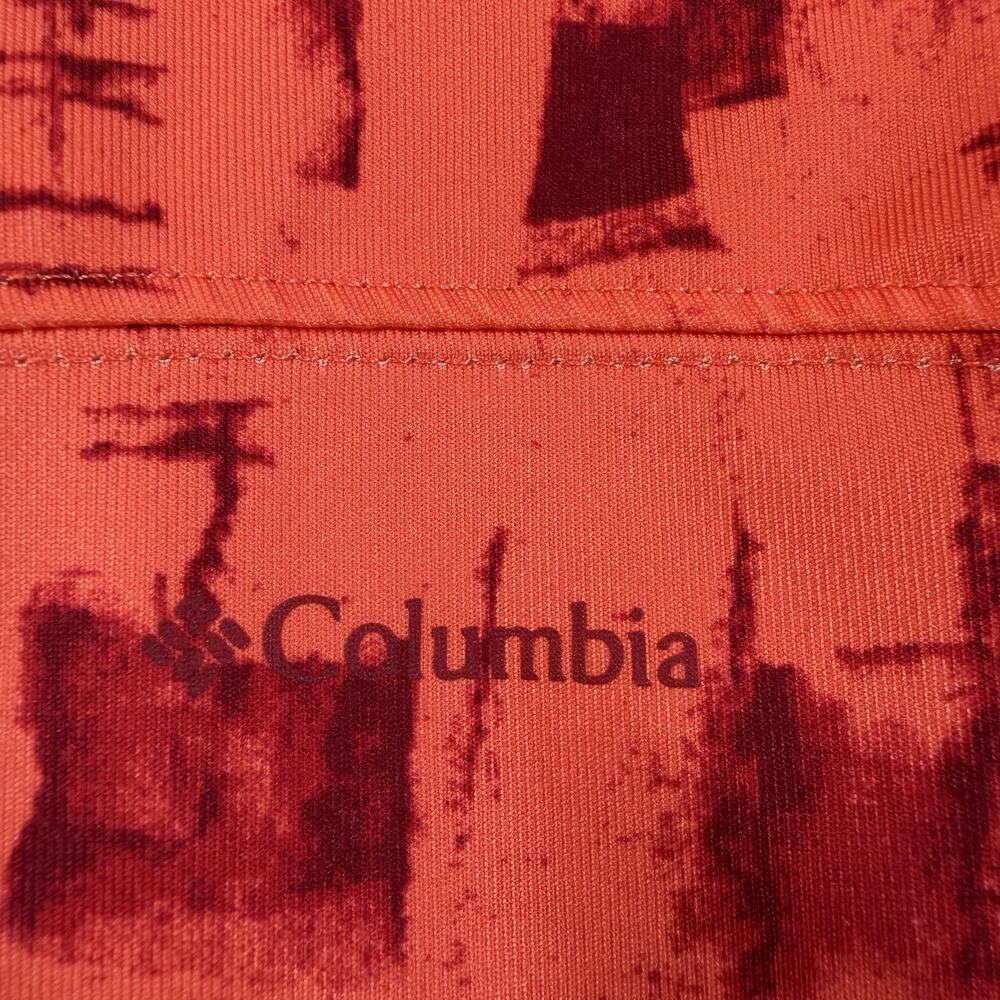 Columbia Omni-Wick Activewear Tank Top Women's XL Orange Red Abstract Athletic - Picture 10 of 11